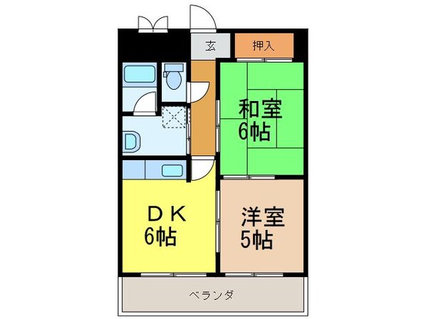 サングリートハイツの物件間取画像